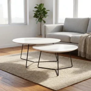 Tavoline Duo Set e bardhë