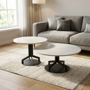 Tavoline Marble White Duo