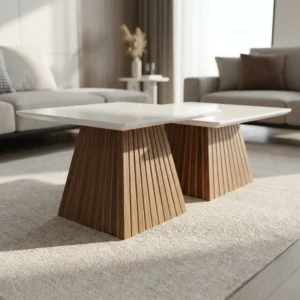 Tavoline Piramide Duo e Bardhe