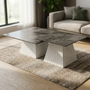 Tavoline Piramide Black/White Duo