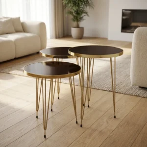 Tavoline set Black/Gold