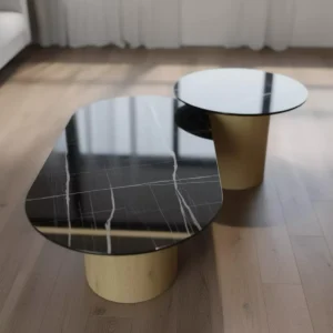 Tavoline mesi Marble Black Duo