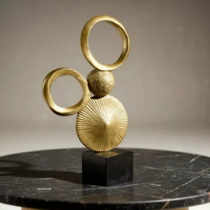 Figurë Dekorative"Gold Rings"