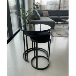 Tavoline e zeze 3 pjese