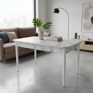 Tavoline buke marble e bardhe