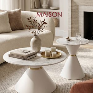 Set Tavolina Pearl White